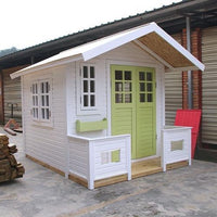 Outdoor Garden Wooden Playhouse for Kids, Interactive Game House, Assembled Tree House, Anti-corrosion Wood Mobile Gazebo