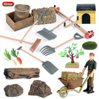 Dollhouse Miniature Farm Tools and Accessories Set