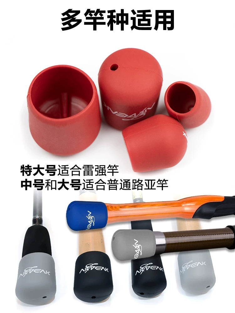 Fishing Rod Butt Cap Anti-Slip Silicone Protector