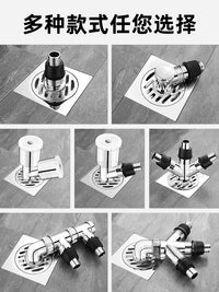 Washing Machine Drain Hose Splitter and Floor Drain Connector, 3-Way Adapter for Dual Appliance Drainage