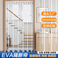 Retractable Transparent Door Curtain for Air Conditioning Insulation and Wind Protection