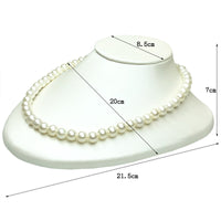 Velvet/Leatherette Necklace Display Bust Stand for Jewelry Exhibition