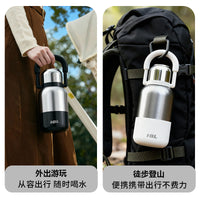 Large Capacity Titanium-Coated 316 Stainless Steel Insulated Water Bottle for Outdoor and Portable Use