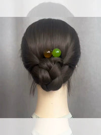 New Chinese Style Pearl Three-Tooth Hairpin Set for Buns and Updos