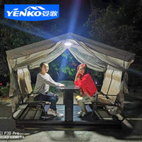 Outdoor Patio Villa Four-Person Power Swing Chair Leisure Iron Art Open-Air Balcony Home Rocking Hanging Chair