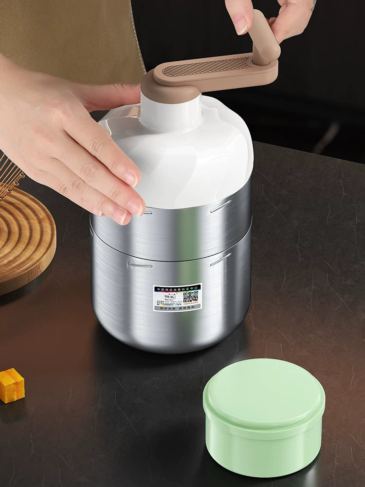Manual Stainless Steel Ice Shaver for Home and Commercial Use, Snow Cone and Shaved Ice Machine