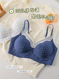Cloud-Like Push-Up Lace Bra for Small Busts, Seamless Lift & Support, Prevents Sagging