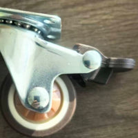 1.5-inch Heavy-Duty Silent Flat Brake Caster Wheels for Furniture
