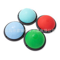 46CM Yoga Half Ball Balance Trainer with Resistance Bands and Pump, Anti-Burst Pilates Fitness Exercise Dome