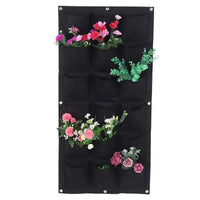 Thickened Wall-Mounted Felt Planter Bags for Balcony Gardening, Non-Woven Fabric Grow Bags for Seedling Cultivation