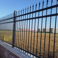 Zinc Steel Fence Panel for Schools, Residential Areas, Villas, and Factories - Protective Barrier Railing