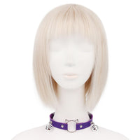 Faux Fur Fox Mask Fluffy Tail Leather Collar Set for Halloween Cosplay Party
