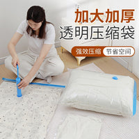 Vacuum Storage Bags for Clothes and Bedding, Reusable Space Saver Compression Bags with Pump