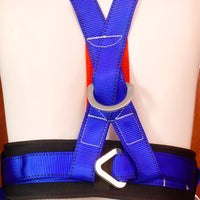 Full Body Safety Harness with Double Hooks for Pole Work and Fall Protection