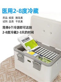 Portable Medical Cooler Box with Temperature Display for Vaccine and Medication Storage