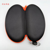 EVA Hard Shell Zippered Sunglasses Case with Hook for Cycling and Travel