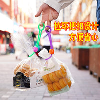 Multi-functional Food Bag Sealing Clips with Cord Organizer