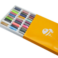 50-Color Sewing Thread Set for Hand & Machine Use