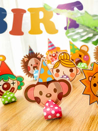 Cartoon Party Blowouts Whistles for Kids' Birthdays and Celebrations, 10-Pack