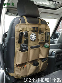 Tactical Car Seat Back Organizer with MOLLE System for Off-Road Vehicles & Camping