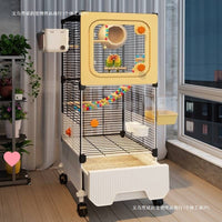Large Splash-Proof Bird Cage for Parrots and Small Birds