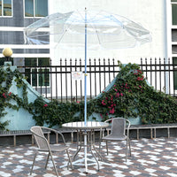 Large Transparent Outdoor Umbrella for Beach, Garden, and Patio