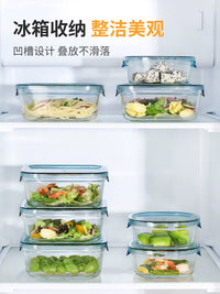 Glass Lunch Box Set with Portable Bag and Cutlery, Microwave Safe Food Storage Container for Work, School, and Travel