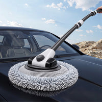 Car Wash Mop with Soft Bristles, Long Handle Telescoping Vehicle Cleaning Brush for Home Use