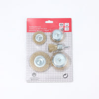 Wire Brush Wheel Set for Rust Removal and Polishing, Compatible with Drills and Die Grinders