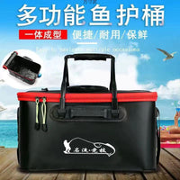 Foldable Fishing Bucket Live Fish Box Thickened Water Container for Fishing Gear and Supplies