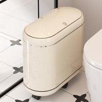 Slim Trash Can with Lid for Home, Large Capacity, Luxury Design, for Bathroom, Living Room, Kitchen, Bedroom