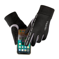 Waterproof Thermal Cycling Gloves for Men and Women, Touchscreen Compatible, Reflective