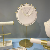 Premium Jewelry Display Stand for Earrings, Necklaces, and Bracelets - White