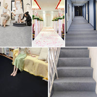 Commercial Grade Grey Carpet Roll for Office, Living Room, Stairs - Soundproof & Durable