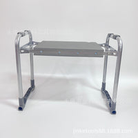 Foldable Garden Kneeler and Seat with Tool Pouch, 2-in-1 Portable Gardening Bench
