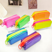 Large Capacity Transparent PVC Pencil Case for Girls, High-Value Stationery Pouch for School
