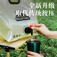 Portable 8L Collapsible Water Bag for Outdoor Camping Hiking Food-Grade Thickened Water Storage Container