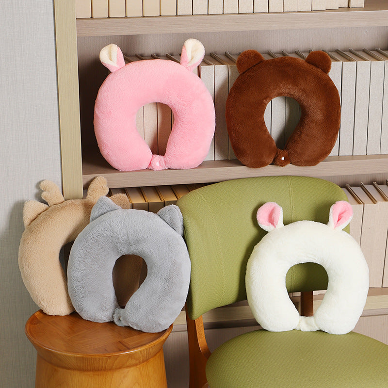 U-Shaped Neck Pillow for Travel, Office, and Napping - Ergonomic Head Support for Students and Drivers