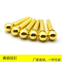 Brass Bridge Pins for Acoustic Guitar - Set of 6 or Single Pin