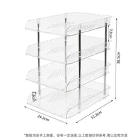 Multi-layer Clear Desktop Book Organizer Shelf for Office and Study