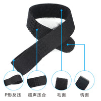 Reusable P-Shape Hook and Loop Cable Ties for Cord Management