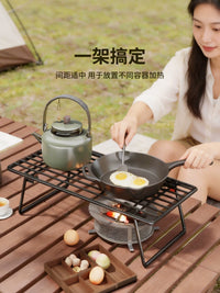 Portable Folding Camping Grill Stand Mini Stove Rack for Outdoor BBQ Picnic Cookware