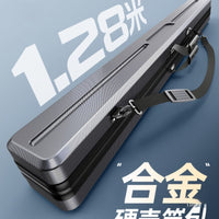 Jienuo Hard Shell Fishing Rod Bag Waterproof Multi-functional Portable Fishing Tackle Storage Case