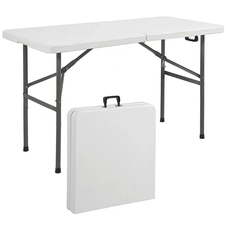 Portable Folding Table for Outdoor Camping, Picnics, and Home Use - Lightweight Plastic Dining Table
