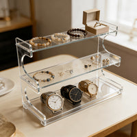 Acrylic Multi-Layer Cosmetic Display Stand Desktop Organizer