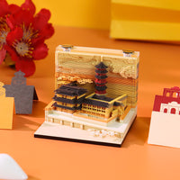 3D Paper Carving Art Notepad - Chinese Cultural Landmark Souvenir Gift