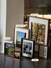 Photo Frame with Mat Board for Wall Mounting, A3/4K/Square Sizes, Double-Sided Display