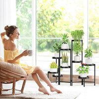 Nordic Style 9-Tier Heavy Duty Metal Plant Stand for Indoor Outdoor Use
