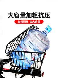 ROGTYO Aluminum Alloy Bicycle Rear Basket with Quick Release Rack for Mountain Bikes Commuting Shopping