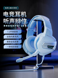 Wired Gaming Headset with Noise-Cancelling Microphone for PC, Laptop, and Type-C Devices